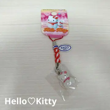 지역 한정 헬로키티 겨울 한정판 눈사람 매듭 스트랩
