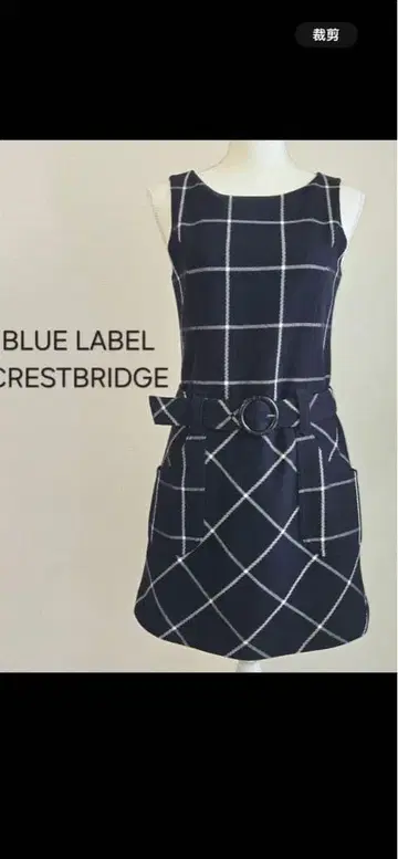 BLUE LABEL CRESTBRIDGE 슬리브리스 원피스 38