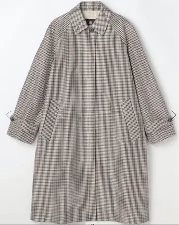 [ 새상품 ] Aquascutum 클럽 체크 타프타 스텐카라 코트