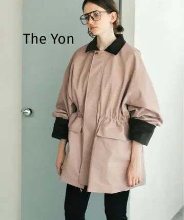 TheYon  카라 배색 밀리터리 오버 자켓