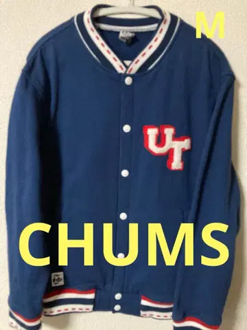 CHUMS 바시티 자켓 UT 로고 네이비