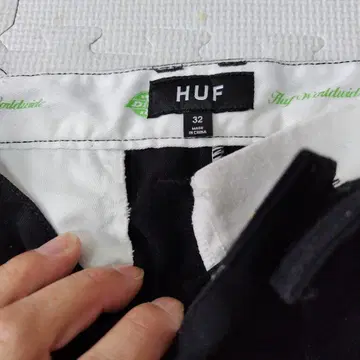 HUF 디키즈 블랙 워크 팬츠 D링 포함