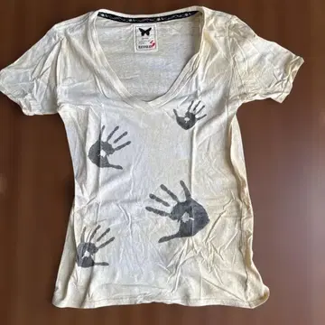 BLAUTENBLATT 손 모양 프린트 T셔츠 S