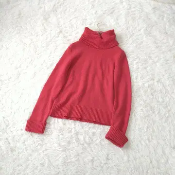 언타이틀 터틀 빅넥 니트 스웨터 2/M 울