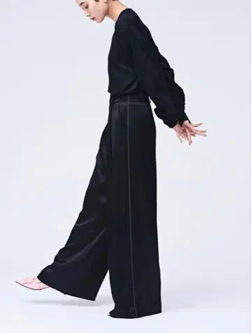 stunning LURE 새틴 와이드 팬츠