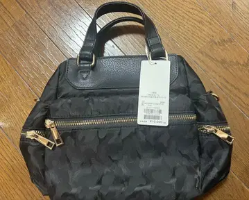 미사용! 블랙 카모플라쥬 나일론 숄더백