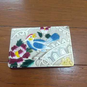 꽃과 새 디자인 카드 케이스