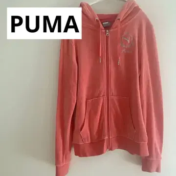 푸마 PUMA 벨로아 후드티 핑크 L 상당