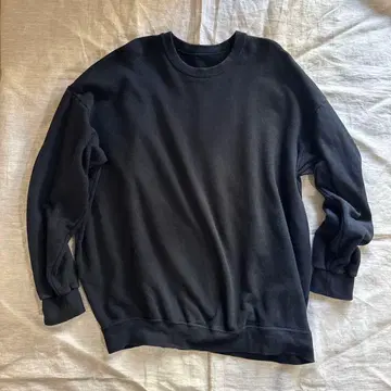 쿠메 섬유 제작 빅 시리즈 맨투맨 블랙 2