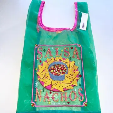 MYUUA 미우아 MEXICO 나초 토트백 메쉬 파우치 자수