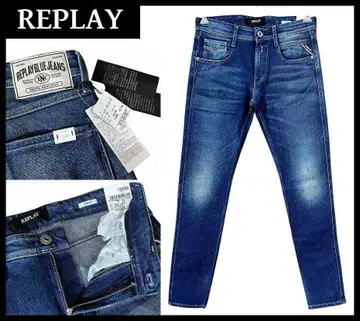 새상품 리플레이 M914Y ANBASS 가공 슬림 스트레치 데님