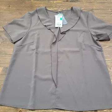 뉴요커 브라운 반팔 블라우스 9호