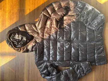 UNIQLO 후드 부착 다운 자켓 S 블랙