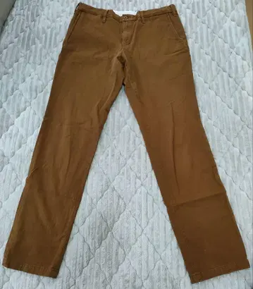 남성용 치노 팬츠 (무인양품 브라운 사이즈 82)