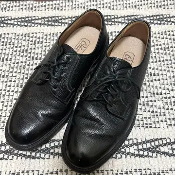 블랙 가죽 드레스 신발 레이스업