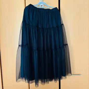 EMMAJAMES 에마제임스 샤샤 스커트 검정 블랙 L