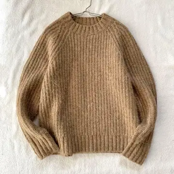 [ 유니클로 ] 로우 게이지 모크넥 스웨터 니트 울 혼방 캐주얼 S