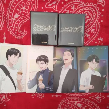 가라오케 가자! 네임 뱅글 나리타 쿄지 오카 사토미 애니메이트 엽서 4장