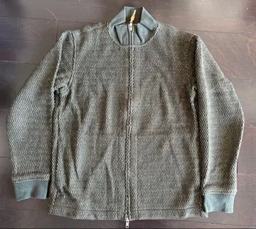 폴 스튜어트 올리브 그린 집업 니트 M 사이즈 상당 일본제