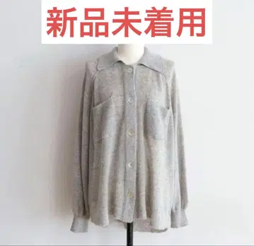 [Sea Room lynn] 새상품 시루무린 린넨 시어 니트 셔츠