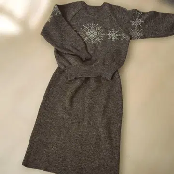 여성용 니트 셋업 스커트 가을/겨울