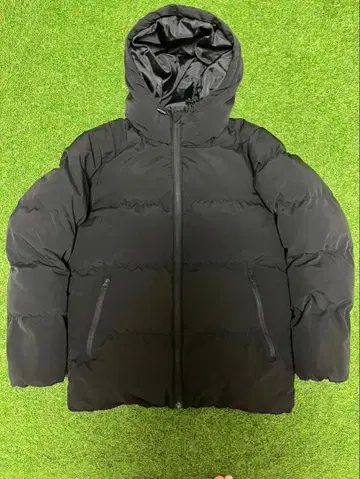 GU 후드 부착 다운 자켓 패딩 자켓 L