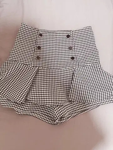 [ cherimi ] 더블 버튼 치마바지 그레이