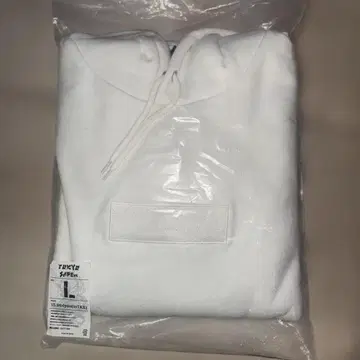 [ 인기 L 사이즈 ] SAPEur 박스 로고 자수 맨투맨 후드티 화이트