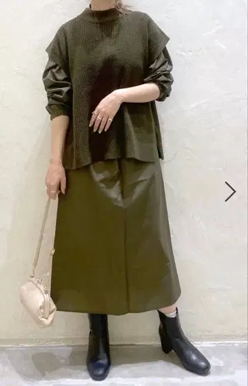 니코앤드 nikoand - 베스트 세트 맥시 원피스 카키