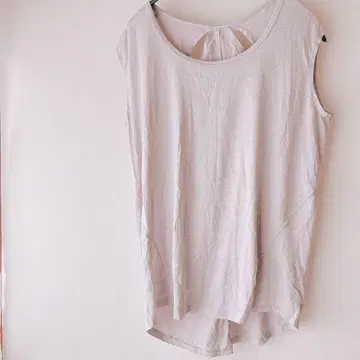 슬리브리스 라이트 베이지 여성용 상의