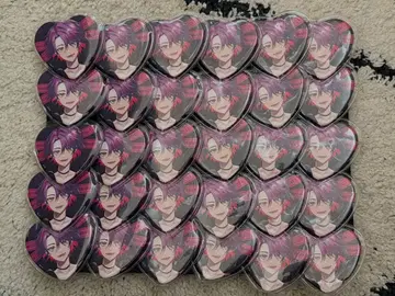 와타라이 히바리 하트형 캔뱃지 화이트데이