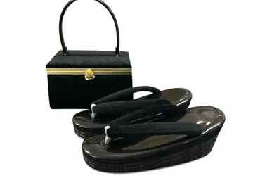 후리소데 조리 백 세트 벨로아 블랙 4단 프리 사이즈