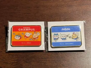 치이카와 x J리그 콜라보 핀 배지 나고야 그램퍼스 주빌로 이와타 세트
