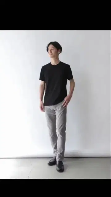 팩토리에 데님 장인이 만드는 테이퍼드 스트레치 팬츠 / 그레이 36인치