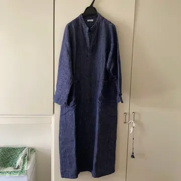 새상품급 포그린워크 쿠르타 린넨 원피스