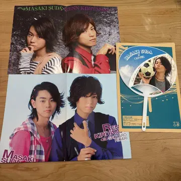 스다 마사키 키리야마 렌 가면라이더 W 포스터 부채