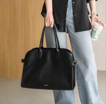 [ 새상품급 ] NUNA  백 업무 블랙 A4 수납 가능 비즈니스백 블랙