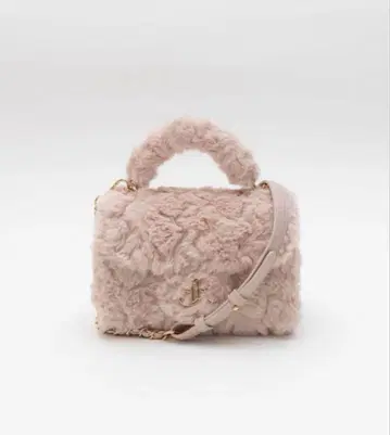 RANDA 2WAY 모노그램 파츠 퍼 백 핑크