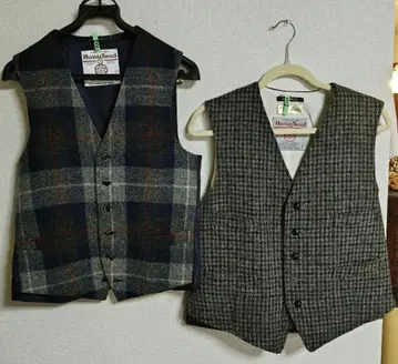 Harris Tweed 울 베스트 2세트
