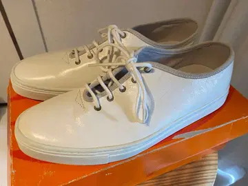 가죽 스니커즈 천연 가죽 TST 문스타 화이트 스니커즈 25.5