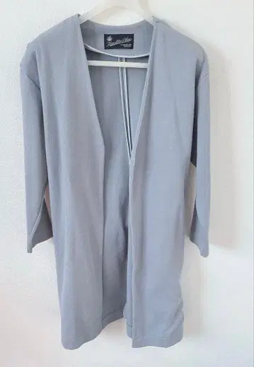 써니 라벨 허리 리본 포함 롱 가디건 코트