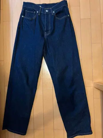 무인양품 릴랙스 와이드 데님