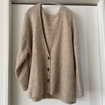 SELECT MOCA/슬리브 링킹 V넥 가디건