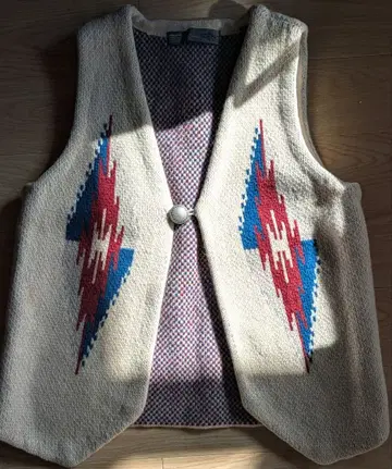 니코앤드 울 100% 가을/겨울 베스트 아이보리