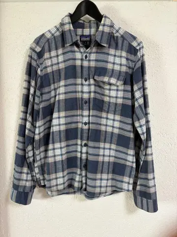 patagonia 오가닉 코튼 체크 무늬 플란넬 셔츠 S 사이즈