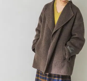 URBAN RESEARCH 샴브레이 울 리버 숏코트 자켓