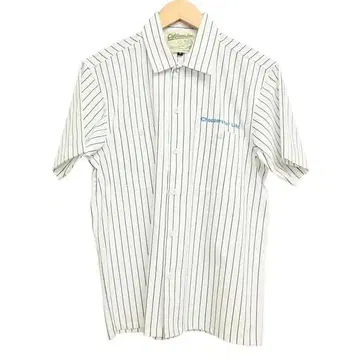 캘리포니아 라인 반팔 셔츠 화이트 색상 S 사이즈