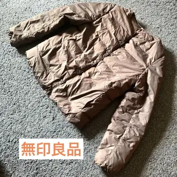 무인양품 여성 경량 다운 포켓터블 노카라 자켓