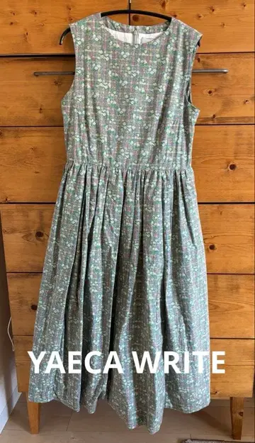 YAECA WRITE TUCK DRESS MARIA AND CHECK