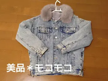 새상품급*퍼 부착 데님 자켓*보아 G 자켓*복슬복슬*아우터